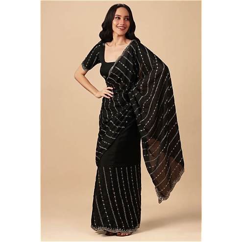 saree black