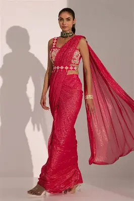 Saree with Belt